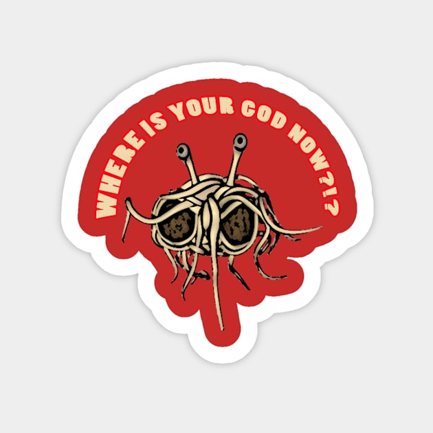 Flying-Spaghetti-Monster Sticker by JACKAL666PWNER